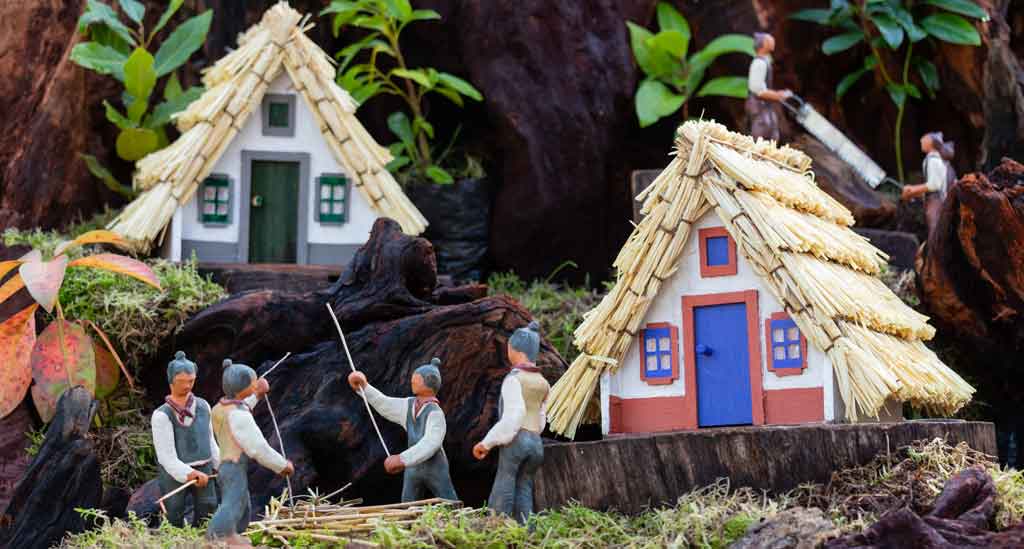 De gezellige kersthuisjes in Madeira