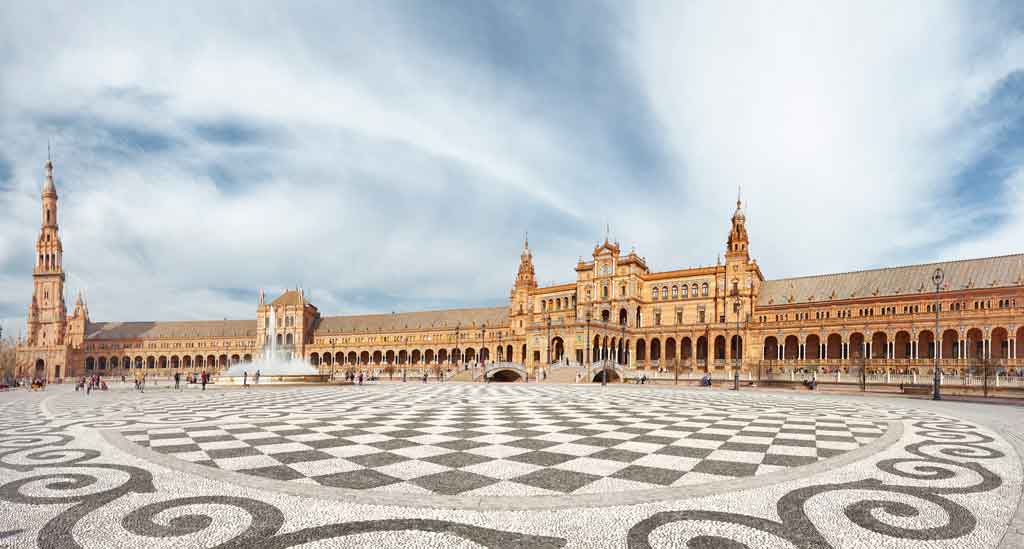 Plaza-de-España,-Sevilla