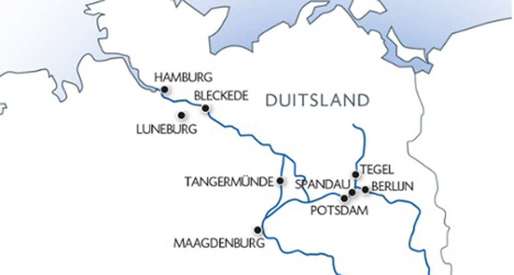 Uw vaarroute cruise Elbe