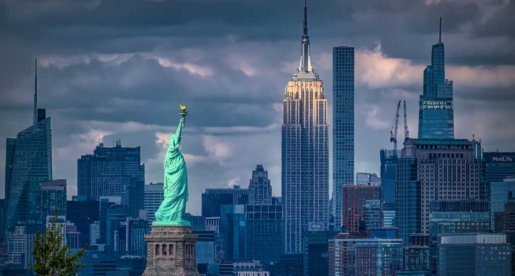 Vrijheidsbeeld en Empire State Building