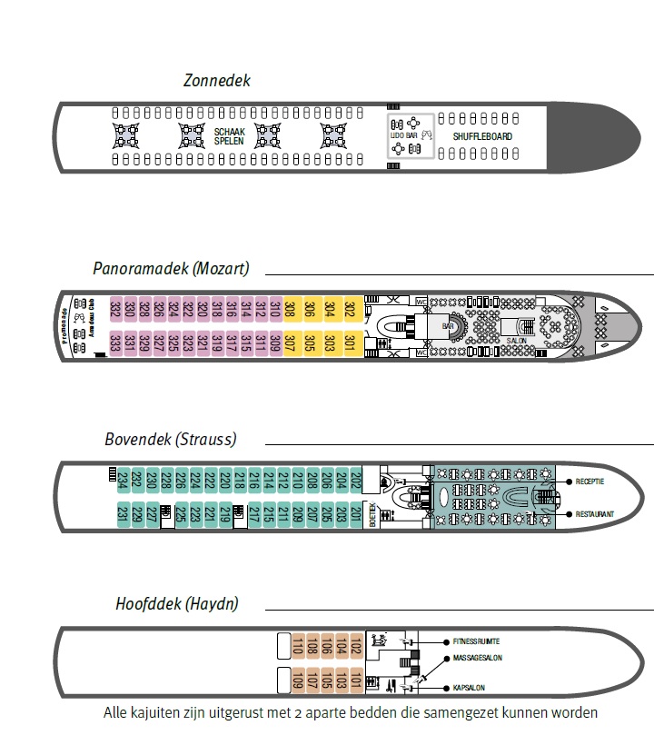 plattegrond MS Amadeus Elegant
